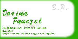 dorina panczel business card