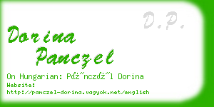 dorina panczel business card